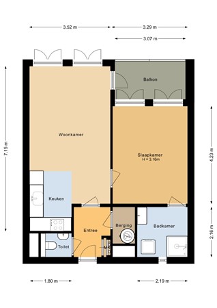 Floorplan - Terschellingkade 240, 3826 DJ Amersfoort